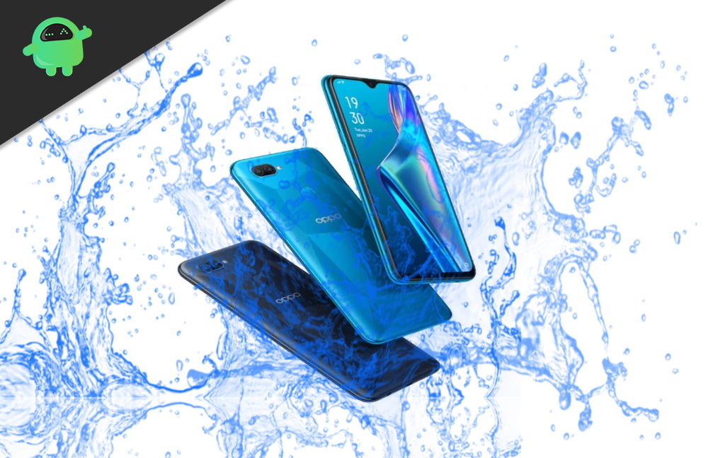 Which Oppo device is Waterproof - Oppo A92, Oppo A72, Oppo A52, or A12