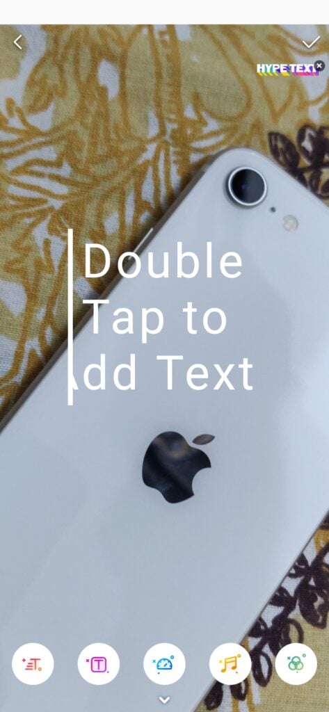 add text to create Instagram Story with quick disappearing text