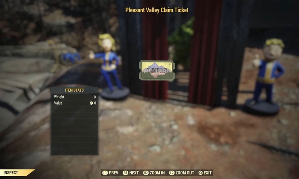 How to Redeem Pleasant Valley Claim Tickets in Fallout 76