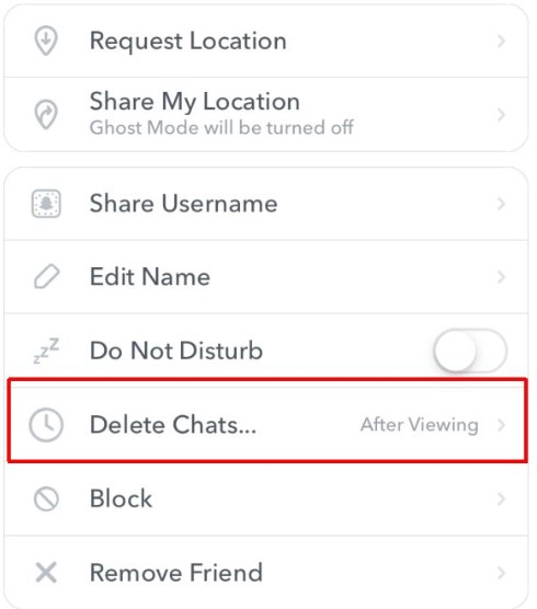 delete chats