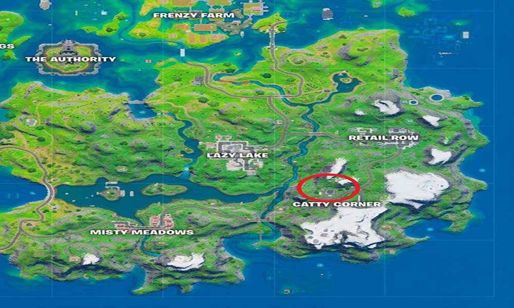 Find Fortnite Catty Corner Vault Location: Fortnite Season 3 Challenge