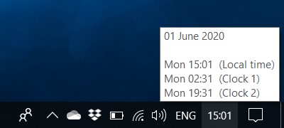 hover mouse taskbar