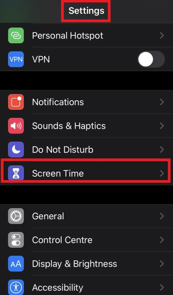 Screen Time on iPhone