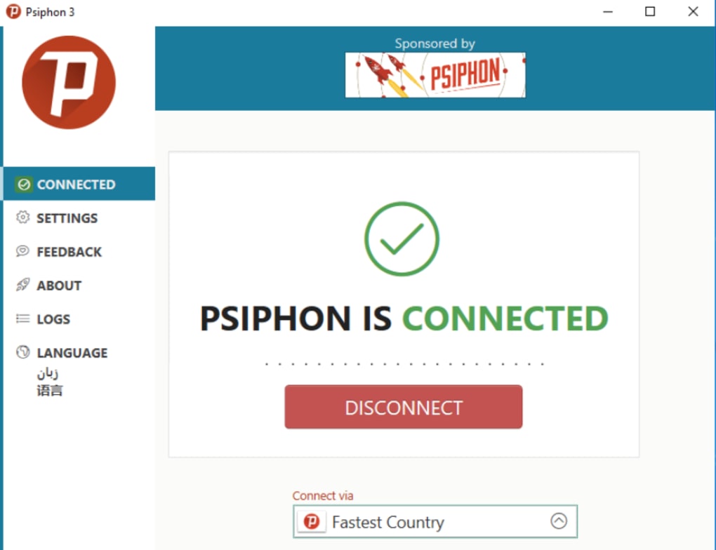 psiphon connected