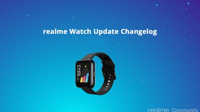 realme watch software update