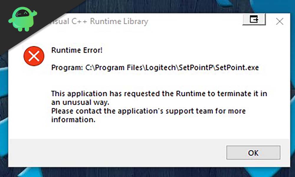 How to Fix Logitech Setpoint Runtime Error?