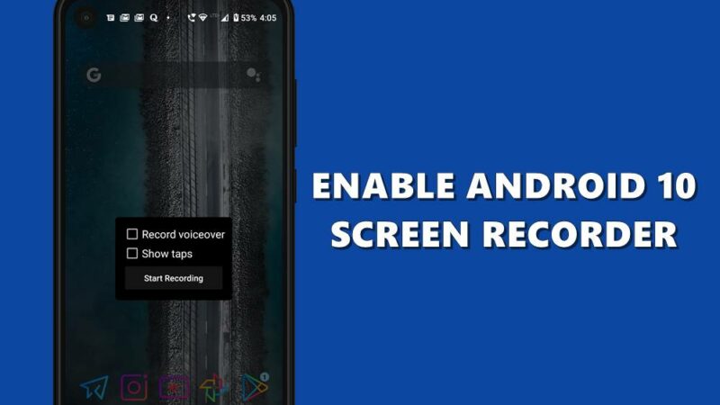 screen recorder android 10