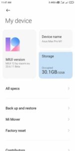 settings miui 12