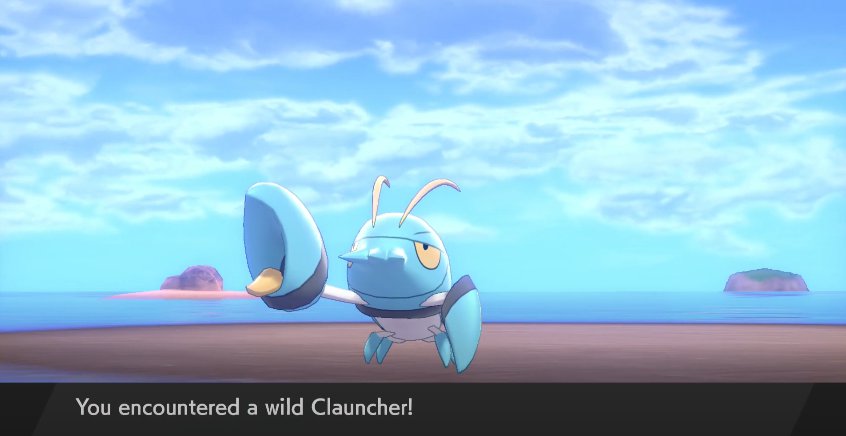 Where to Find Clauncher in Pokemon Sword & Shield Isle of Armor