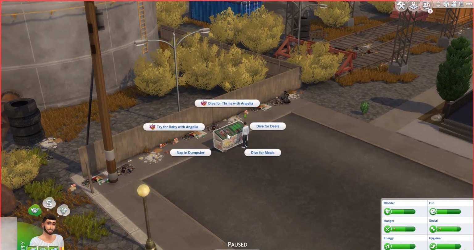 sims 4 dumpster diving tips