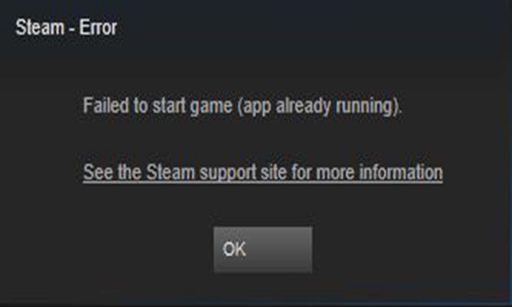 Fix Steam Launch Error - Failed to start game (app already running)