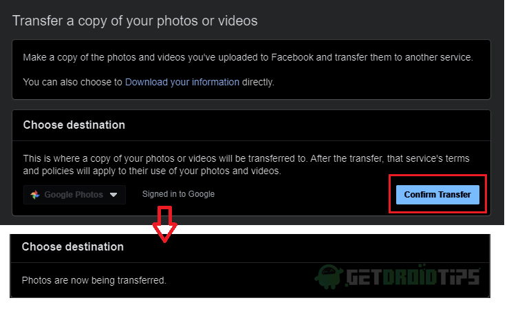 Как перенести фотографии и видео из Facebook в Google Фото
