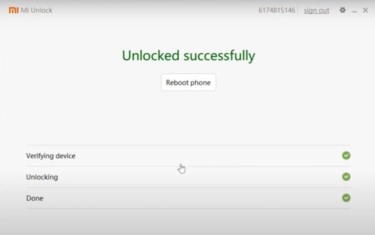 unlock-bootloader-success