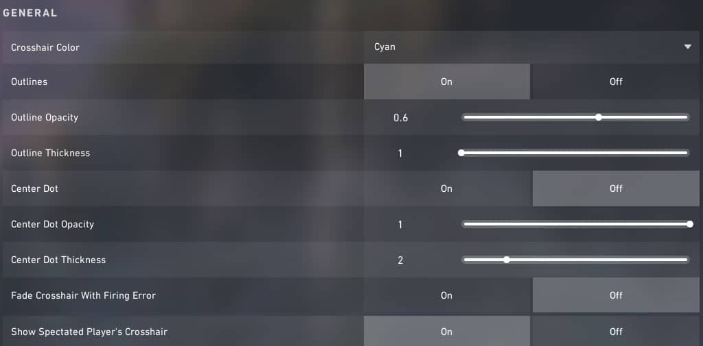 Best Crosshair Settings In Valorant