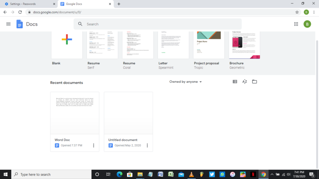 Convert Microsoft Word doc to Google Docs