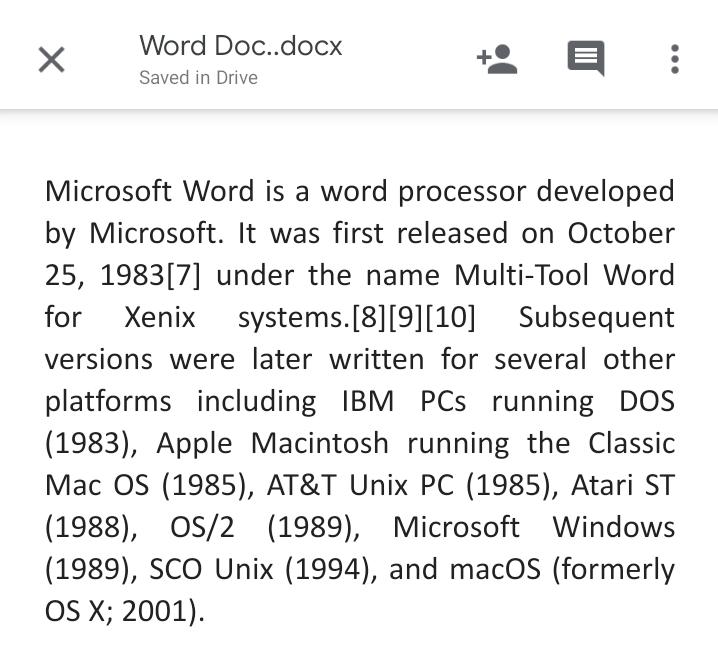 How to convert microsoft word doc to google docs