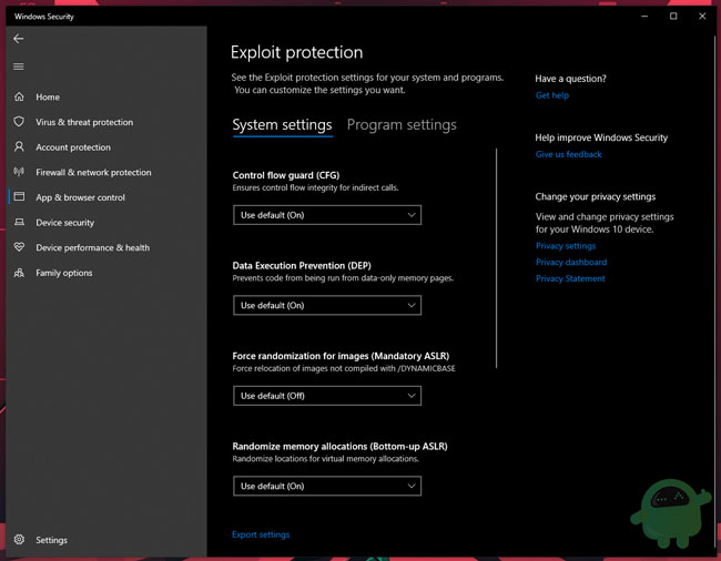 How To Enable Exploit Protection Feature in Windows 10