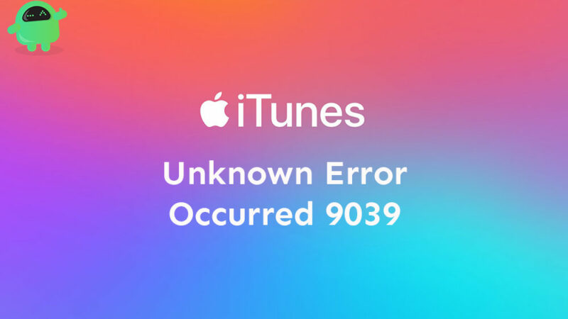 How to Fix iTunes Error 9039 Unknown Error!