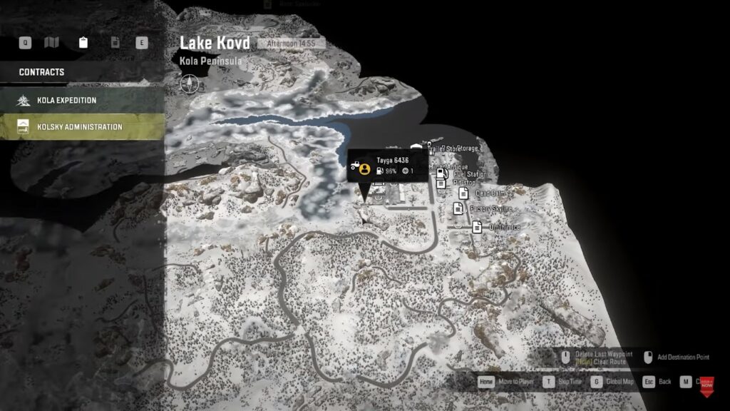 Lake Kovd Map - SnowRunner Update 6.0