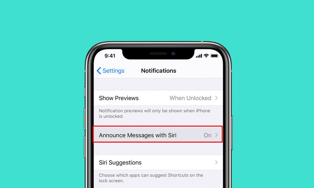 announce message with siri feature