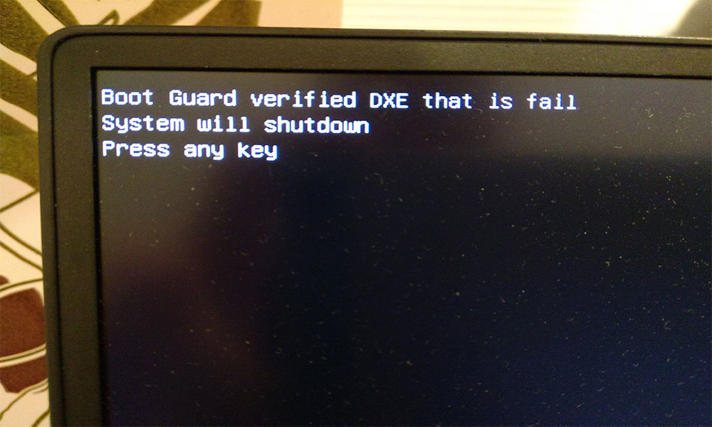 How To Fix Boot Guard Verified Failed Error