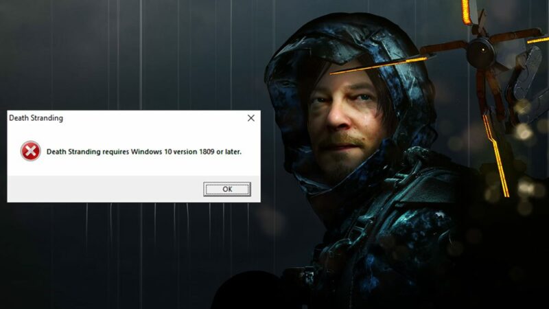 death stranding windows 10 version 1809