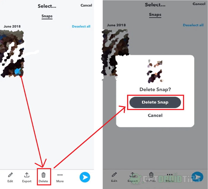 Delete Single or All Snapchat Memories | Clear Cache All Memories