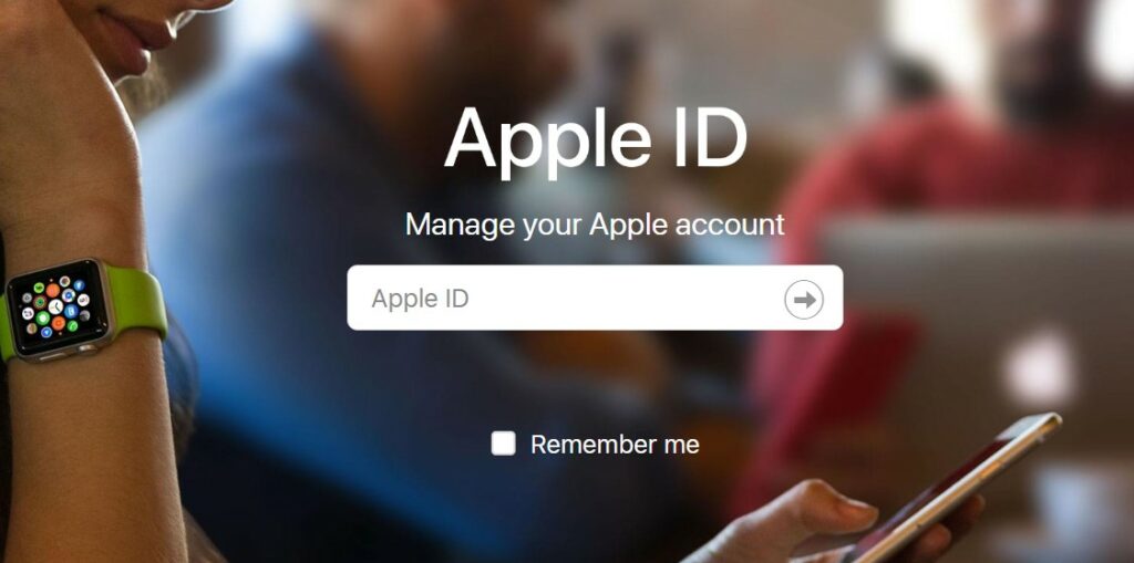 Apple ID site