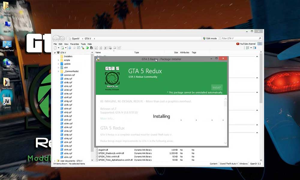 gta v redux install gta v redux install