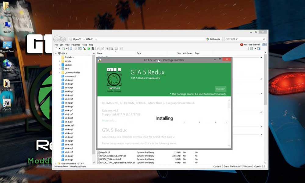 How to Install GTA V Redux Mod?