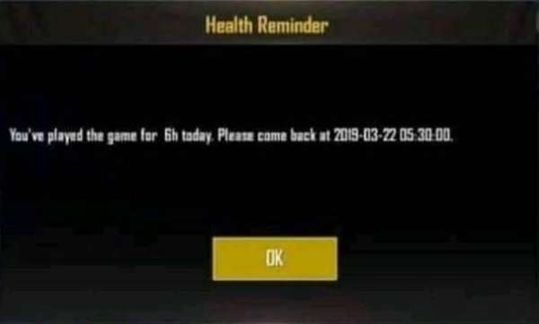 health reminder pubg age