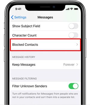 iphone contacts fix error