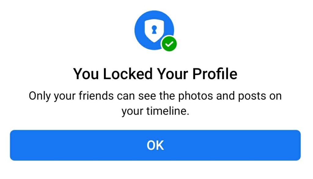 Facebook Lock Profile