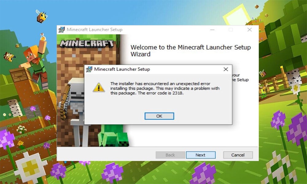 Fix Minecraft Error Code 2318: The installer has Encountered and Unexpected Error