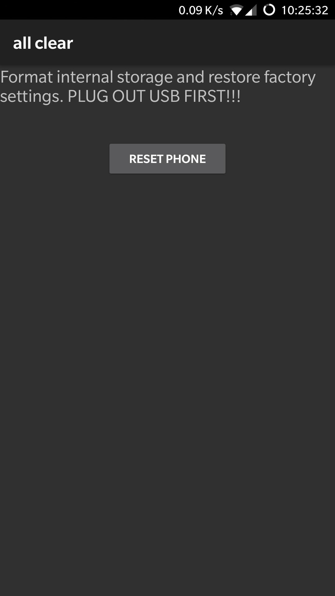 сбросить секретный код oneplus