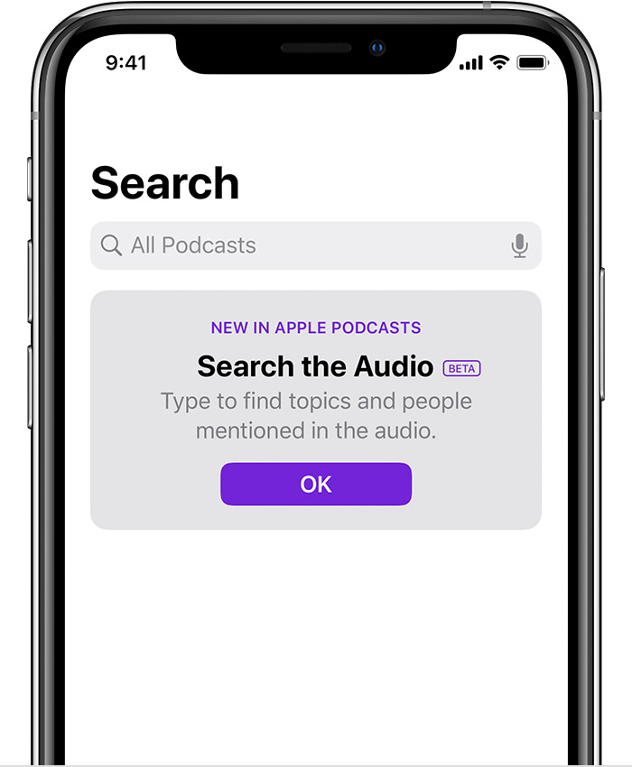 search podcast iphone