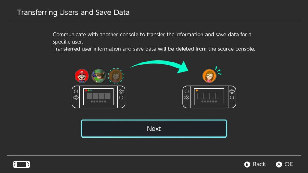 How to Transfer User Data and Save on Nintendo Switch