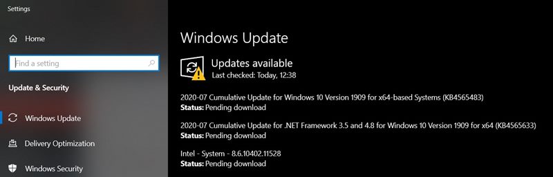 windows update