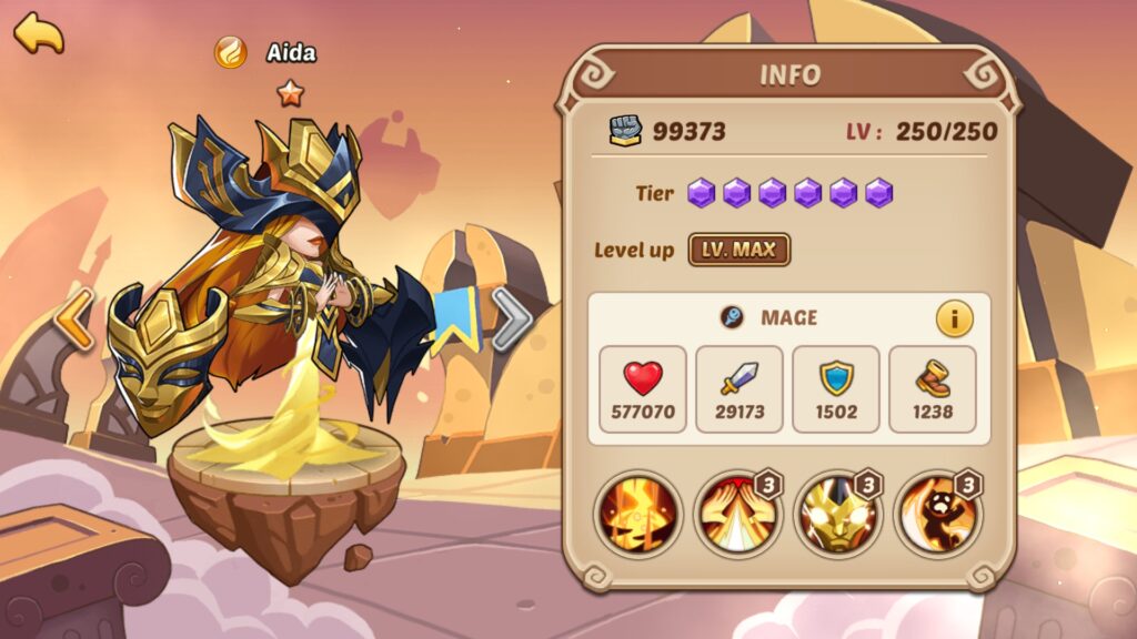 Aida (A Tier) - Best IDLE HEROES in PvP - August 2020 Tier List