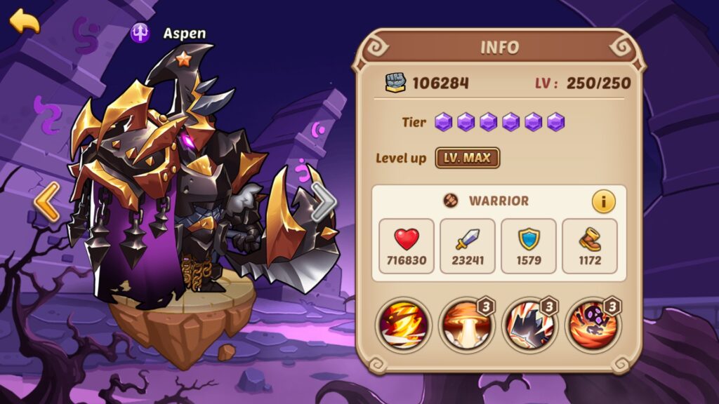 Aspen (B Tier) - Best IDLE HEROES in PvP