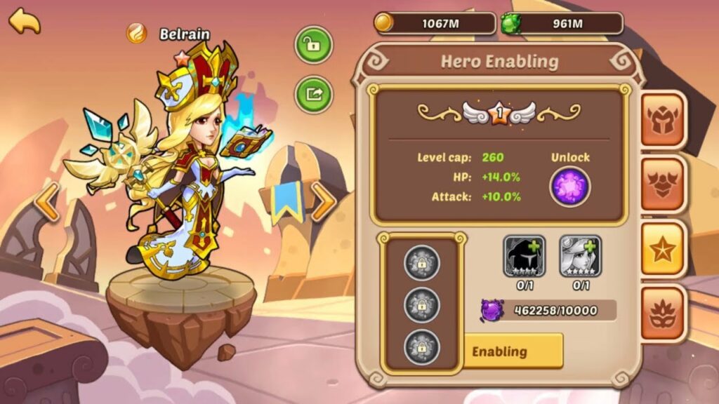 Belrain (S Tier) - Best IDLE HEROES in PvP