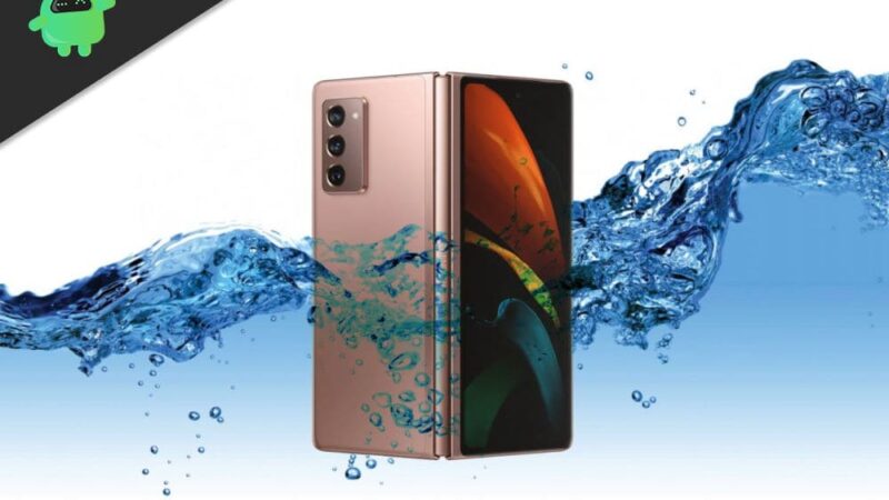 Can Samsung Galaxy Z Fold 2 Survive in Water for Long - Waterproof test