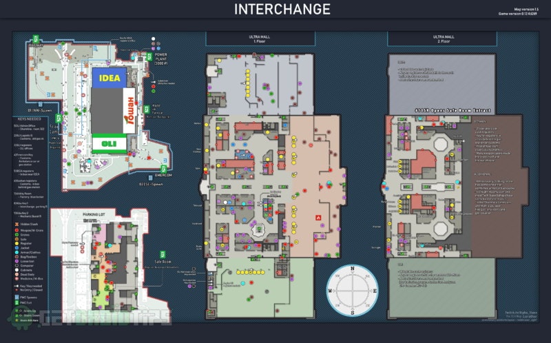 Escape from Tarkov Interchange Map Guide