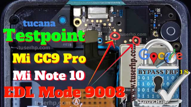 Mi Note 10 ISP Pinout Image