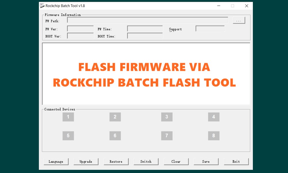 SD Firmware Tool для прошивки Rockchip. Batch tools