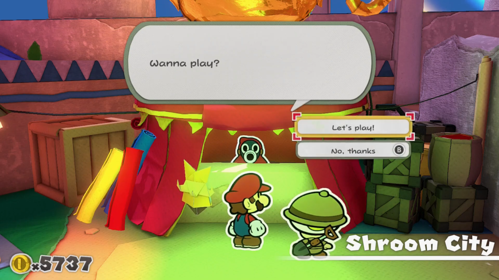 Paper Mario: The Origami King Snifit Mood Guide