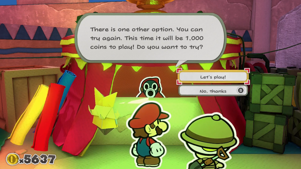 Paper Mario: The Origami King Snifit Mood Guide