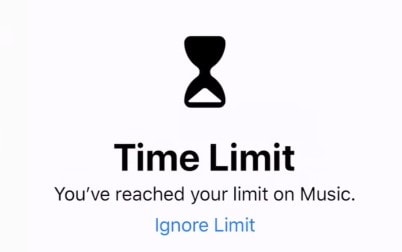 Downtime Limit Reached on iPhone