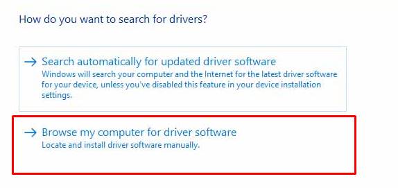 browse PC USB drivers