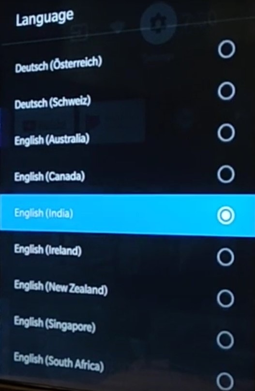 choose language